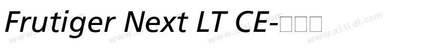 Frutiger Next LT CE字体转换